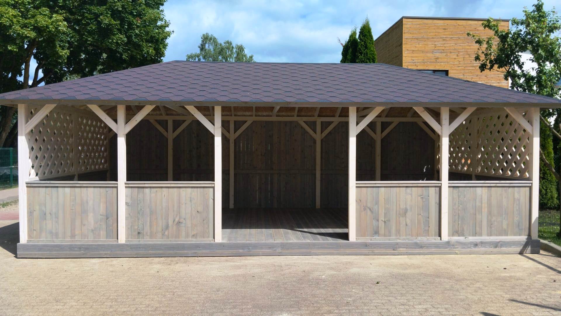 4m x 8m liela dārza lapene 4m x 8m liela dārza lapene